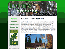 Tablet Screenshot of lyonstrees.com